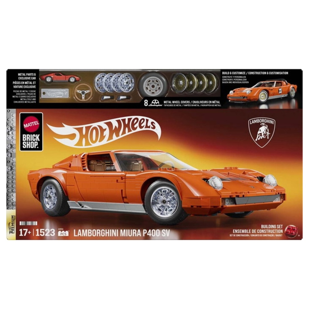 Hot Wheels Brick Shop Lamborghini Miura P400 SV 