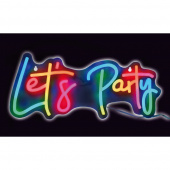 LED Neon Sign - Let's Party LED Neon Sign - Let's Party