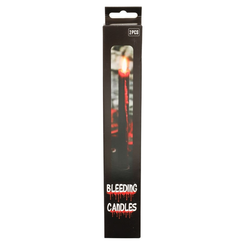 Bleeding Candles Kynttilät Musta 2 kpl