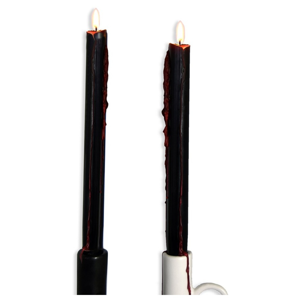 Bleeding Candles Kynttilät Musta 2 kpl