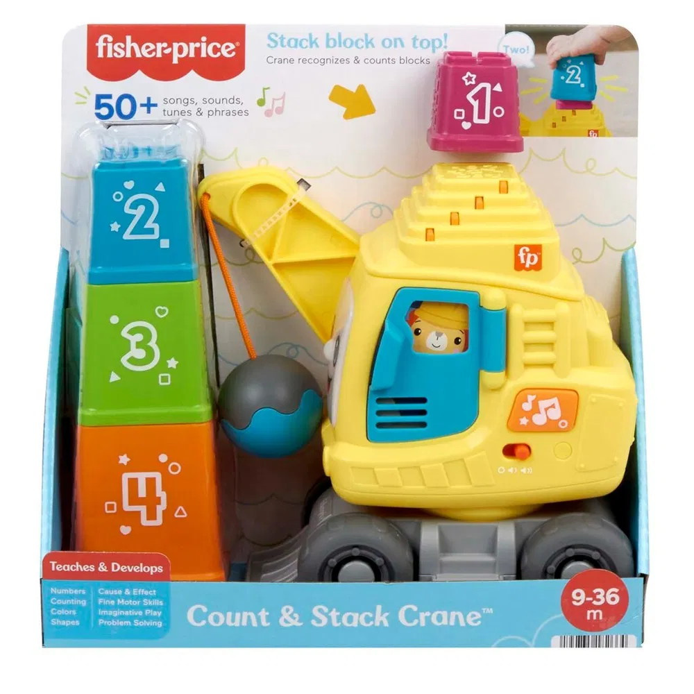 Fisher-Price Laskenta- ja pinoamisnosturi