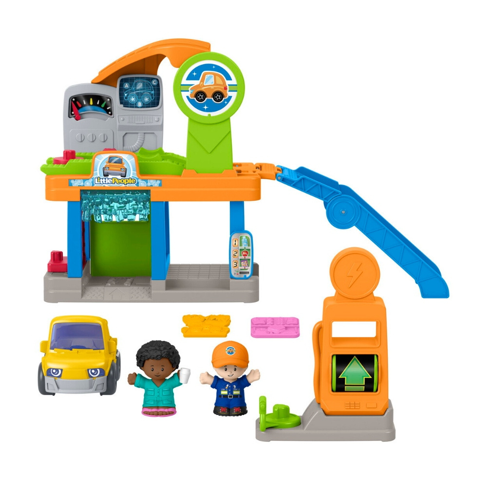 Fisher Price Little People Lets Go Service Station Leikkisetti 