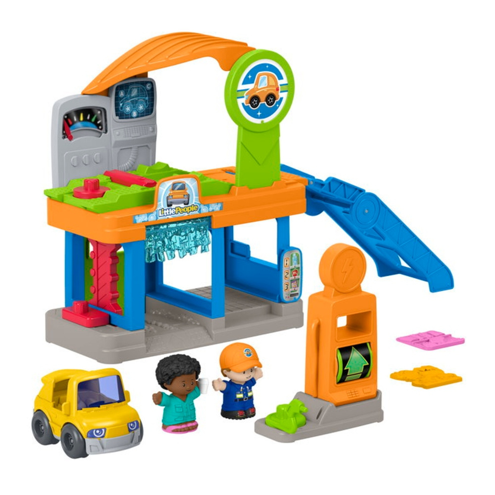 Fisher Price Little People Lets Go Service Station Leikkisetti 