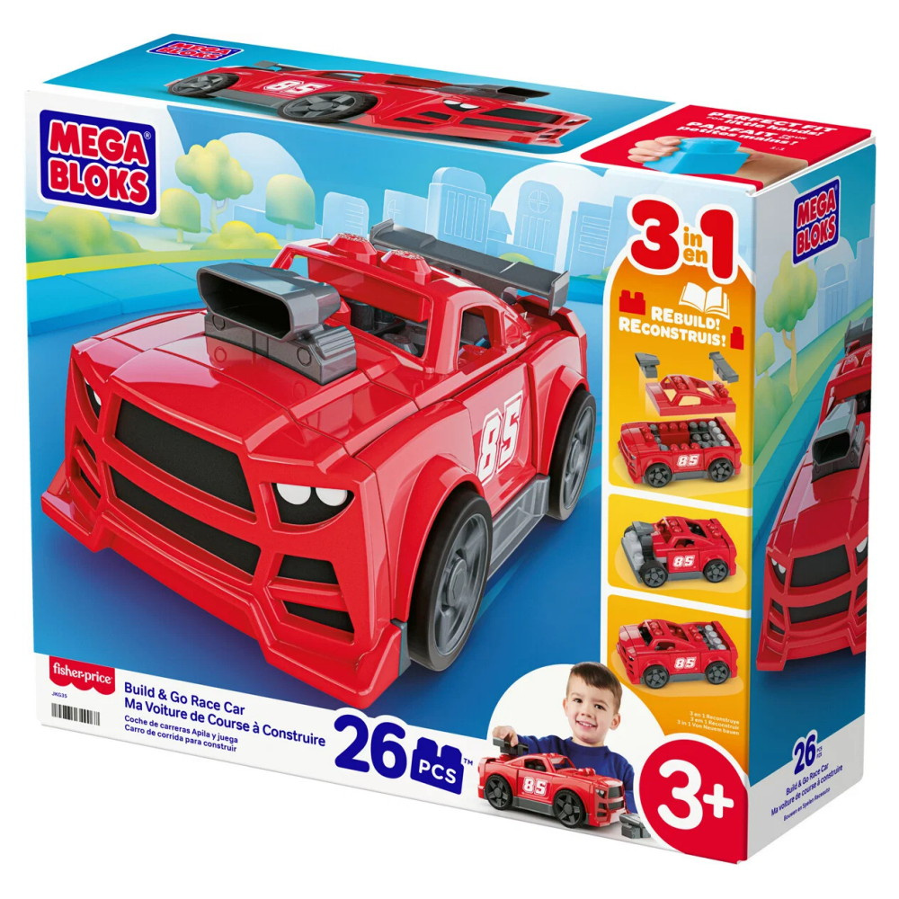 MEGA Bloks Build & Go Race Car 26 Osaa