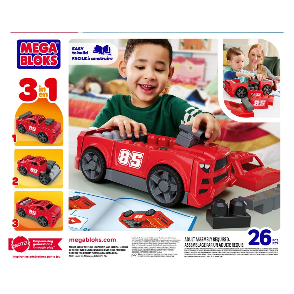 MEGA Bloks Build & Go Race Car 26 Osaa