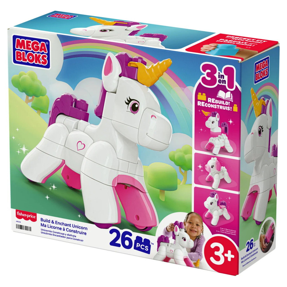 MEGA Bloks Build & Enchant Unicorn 26 Osaa