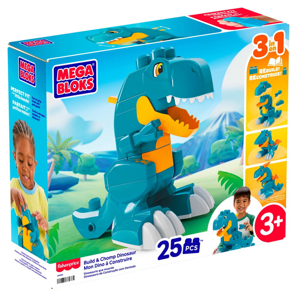 MEGA Bloks Build & Chomp Dinosaur 25 Osaa