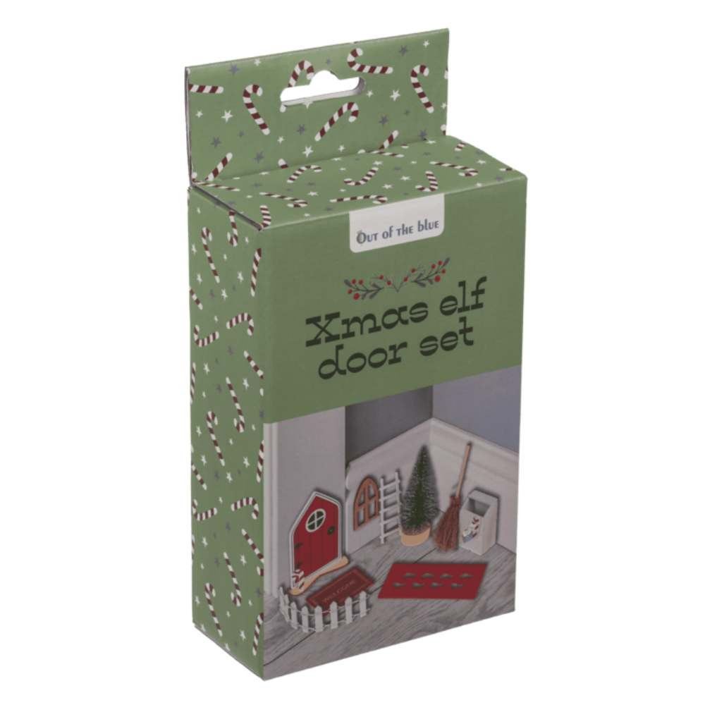 Xmas elf door set - Joulukoriste