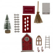 Xmas elf door set - Joulukoriste Xmas elf door set - Joulukoriste