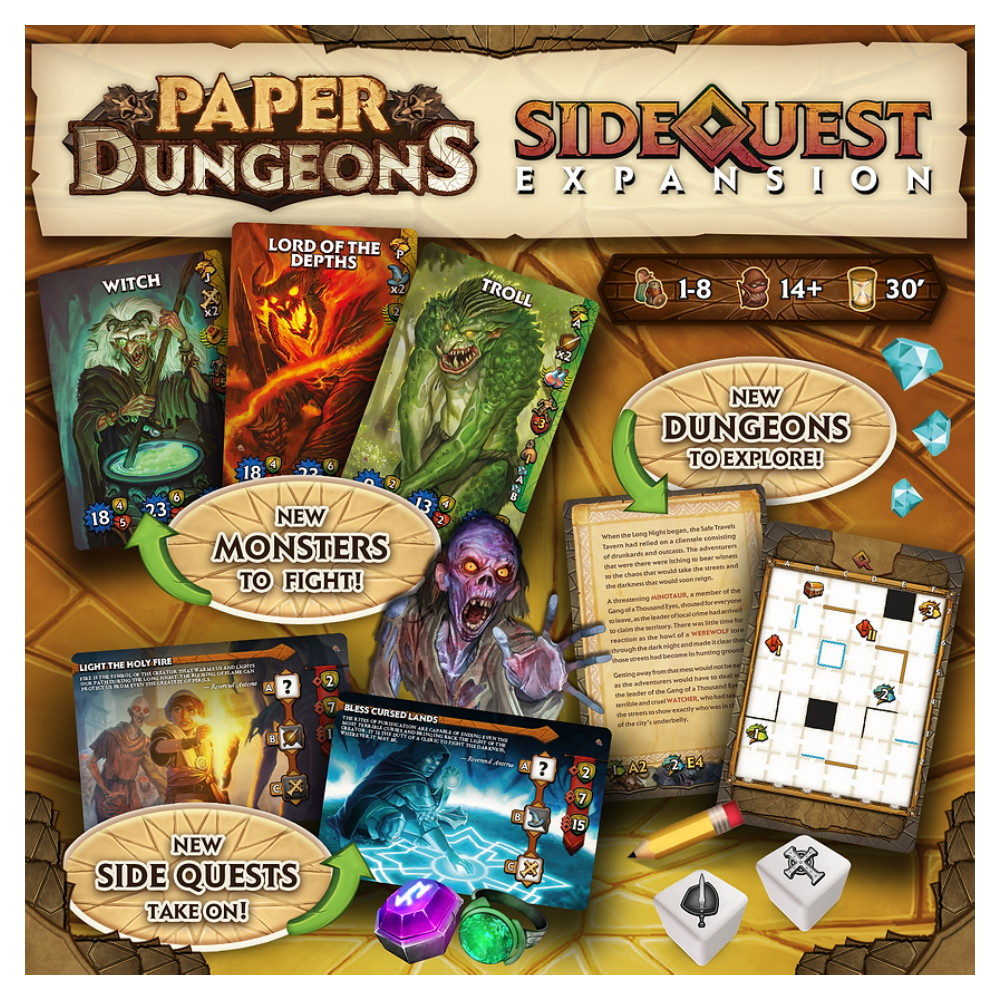 Paper Dungeons: Side Quest Expansion