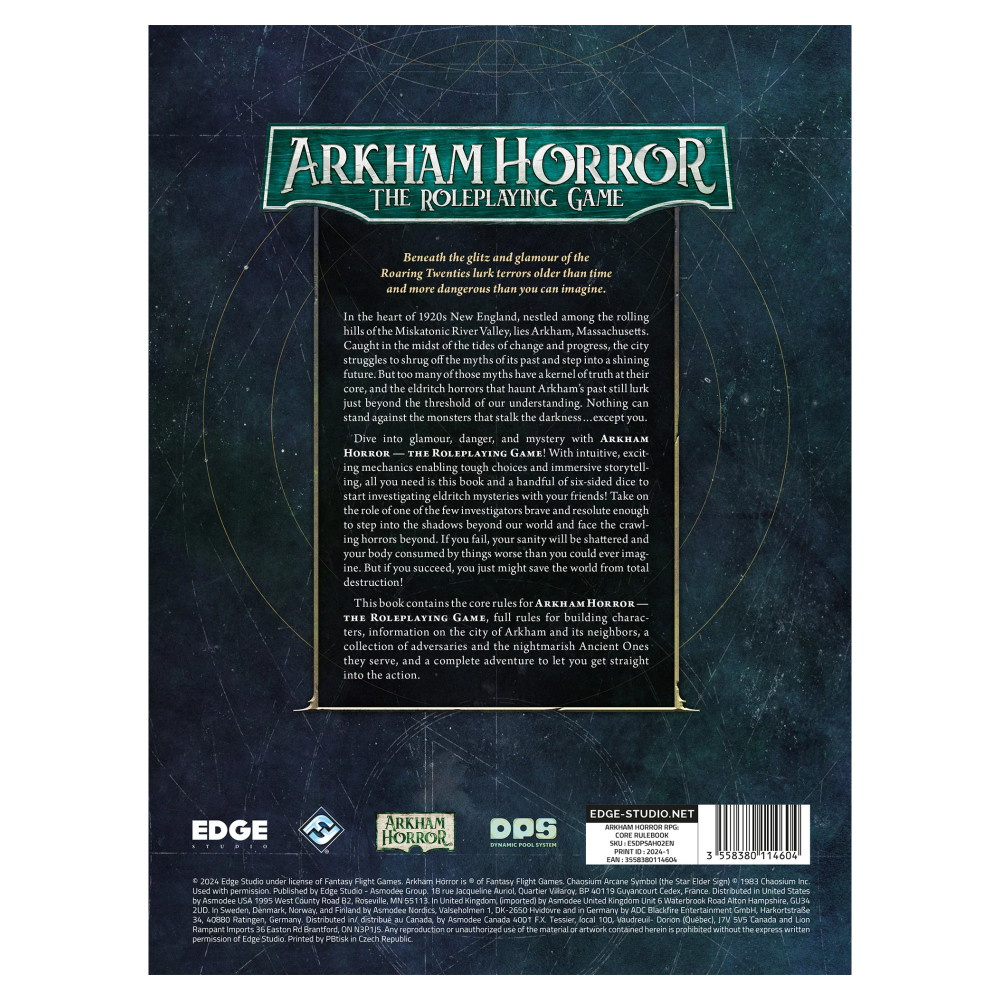 Arkham Horror: The Roleplaying Game - Core Rulebook
