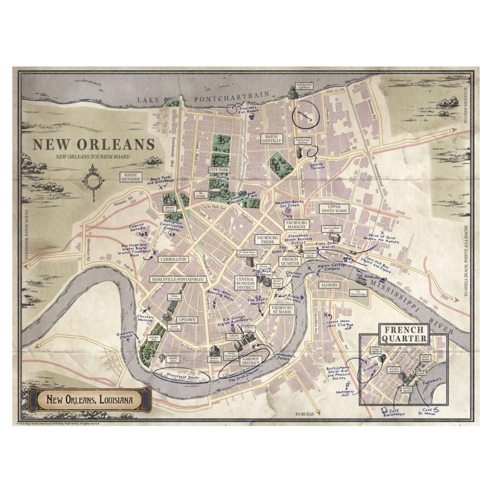 Arkham Horror RPG: Songs of New Orleans - Setting Guide