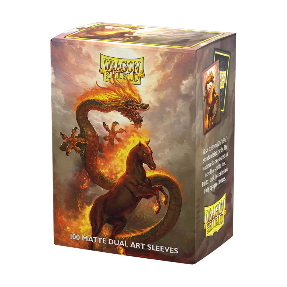 Sleeves Dragon Shield - 63 x 88 mm Fire Horse