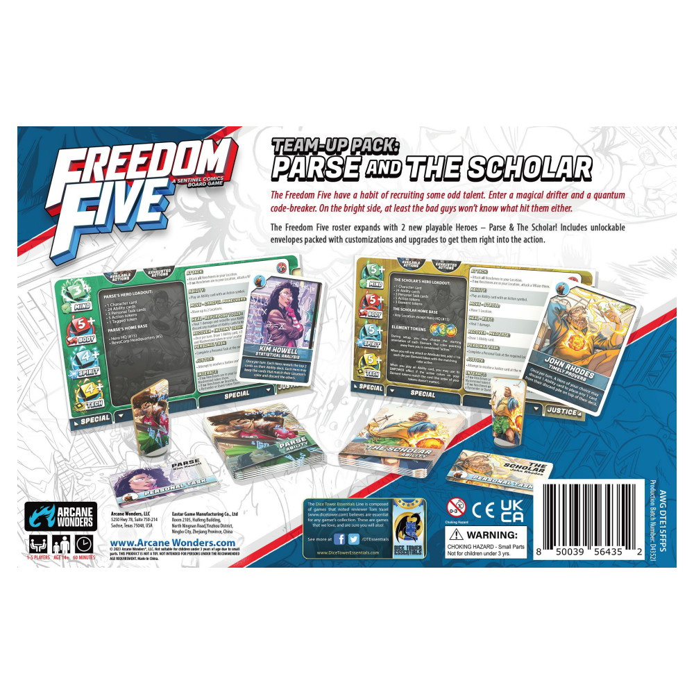 Freedom Five: Parse and The Scholar (Exp.)