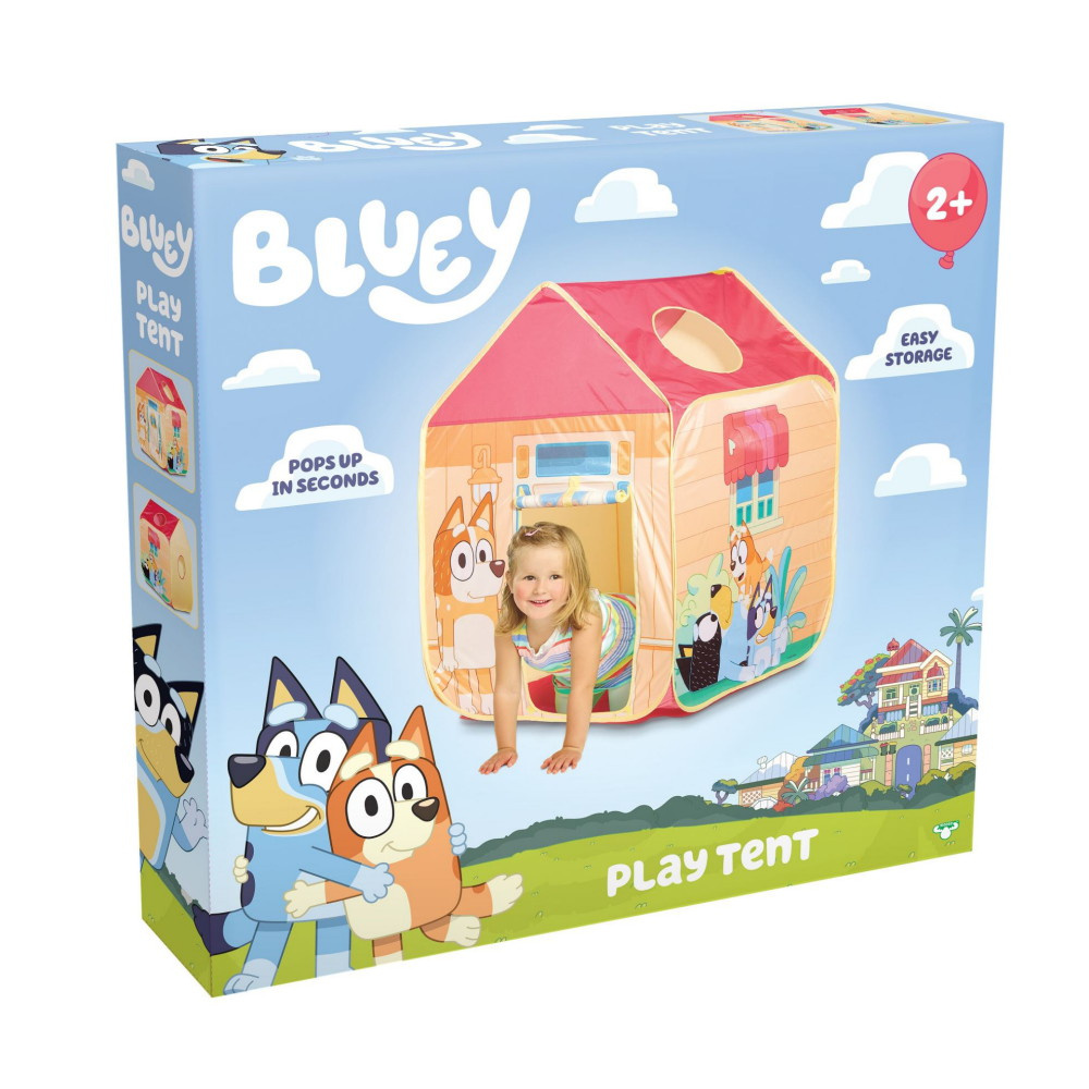 Play tent, Bluey and Bingo