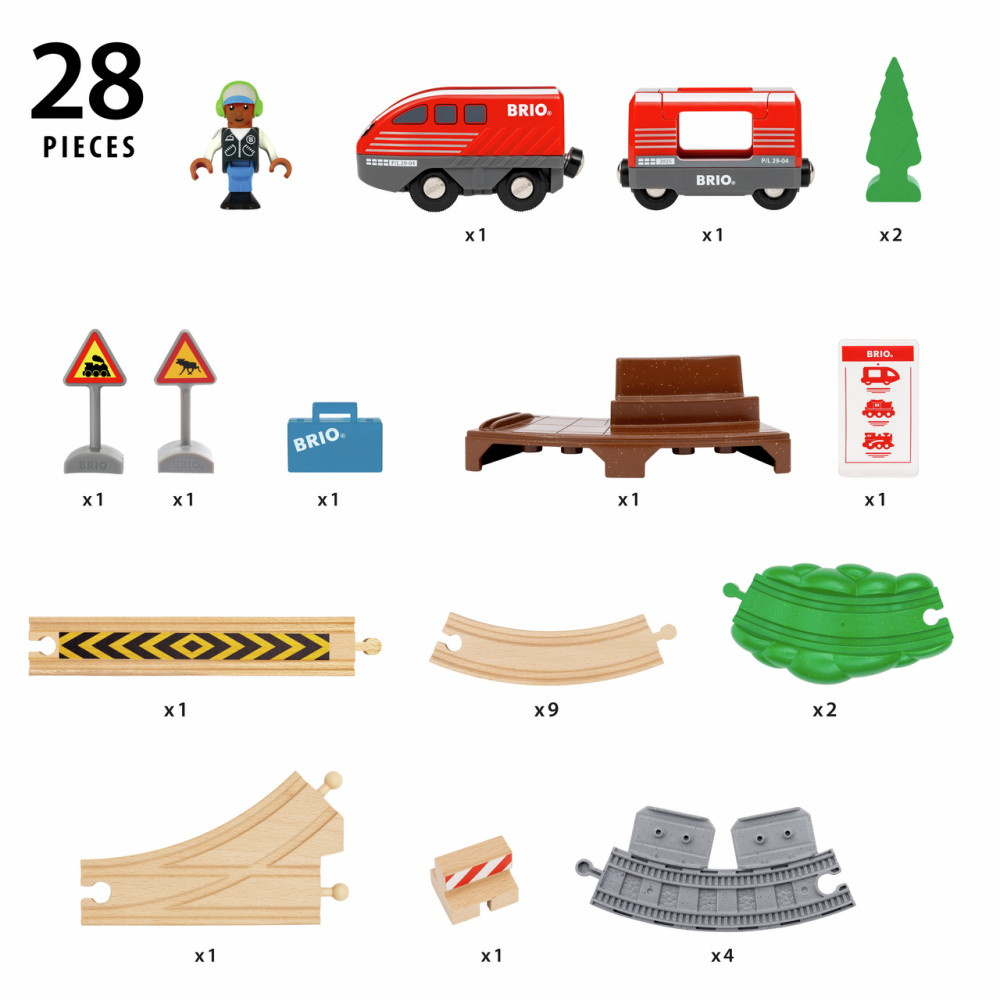 Brio Pull Back Train Set