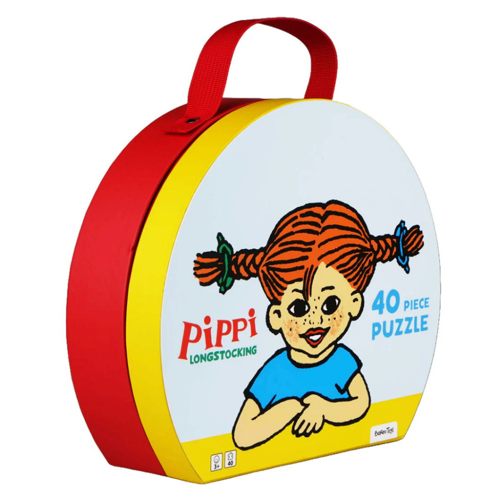 Peppi Pitkätossu - Matkalaukku Palapelillä 40 Palaa