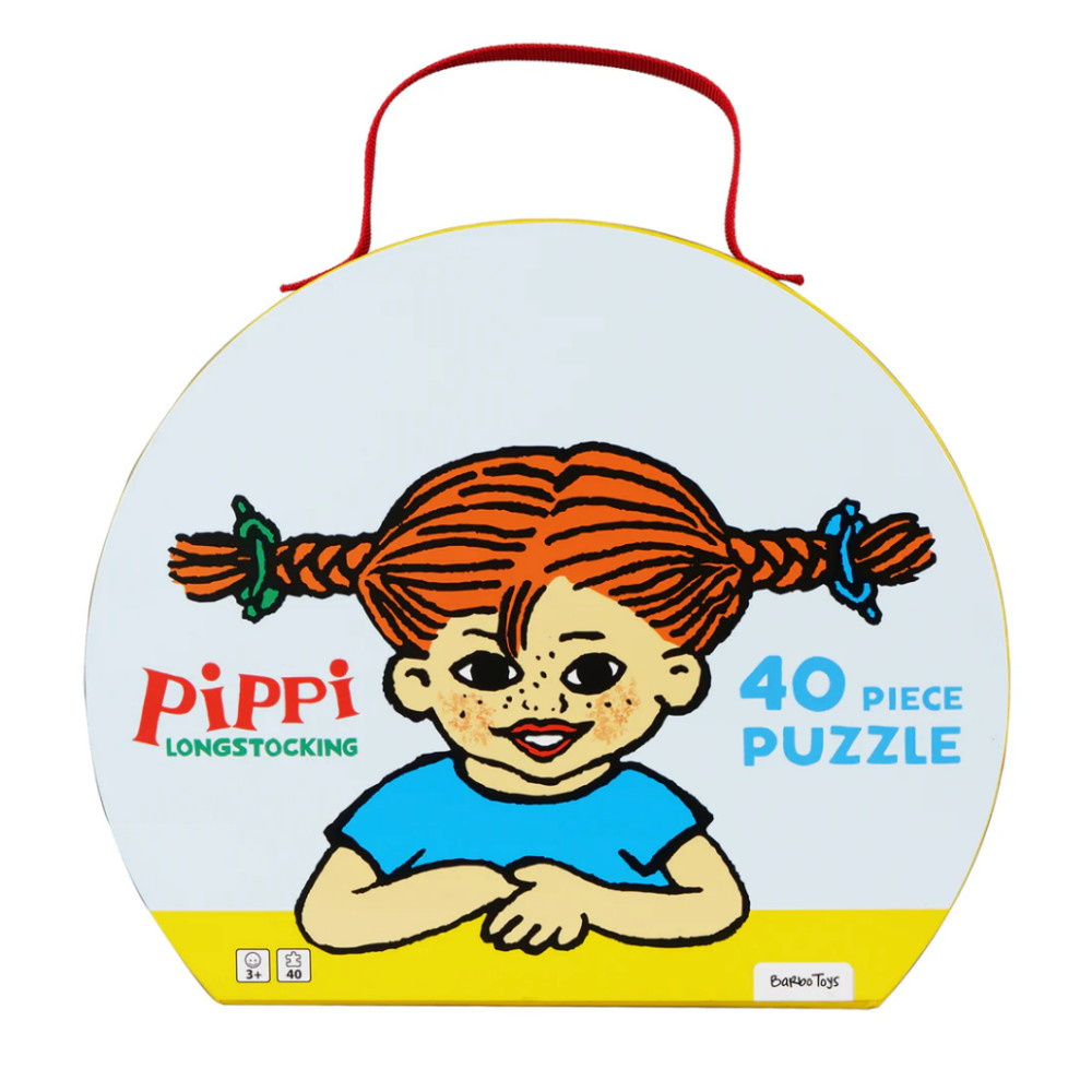 Peppi Pitkätossu - Matkalaukku Palapelillä 40 Palaa