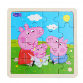 Puinen Palapeli: Peppa Pig 16 Palaa Puinen Palapeli: Peppa Pig 16 Palaa