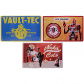 Fallout Tin Sign Set Fallout Tin Sign Set