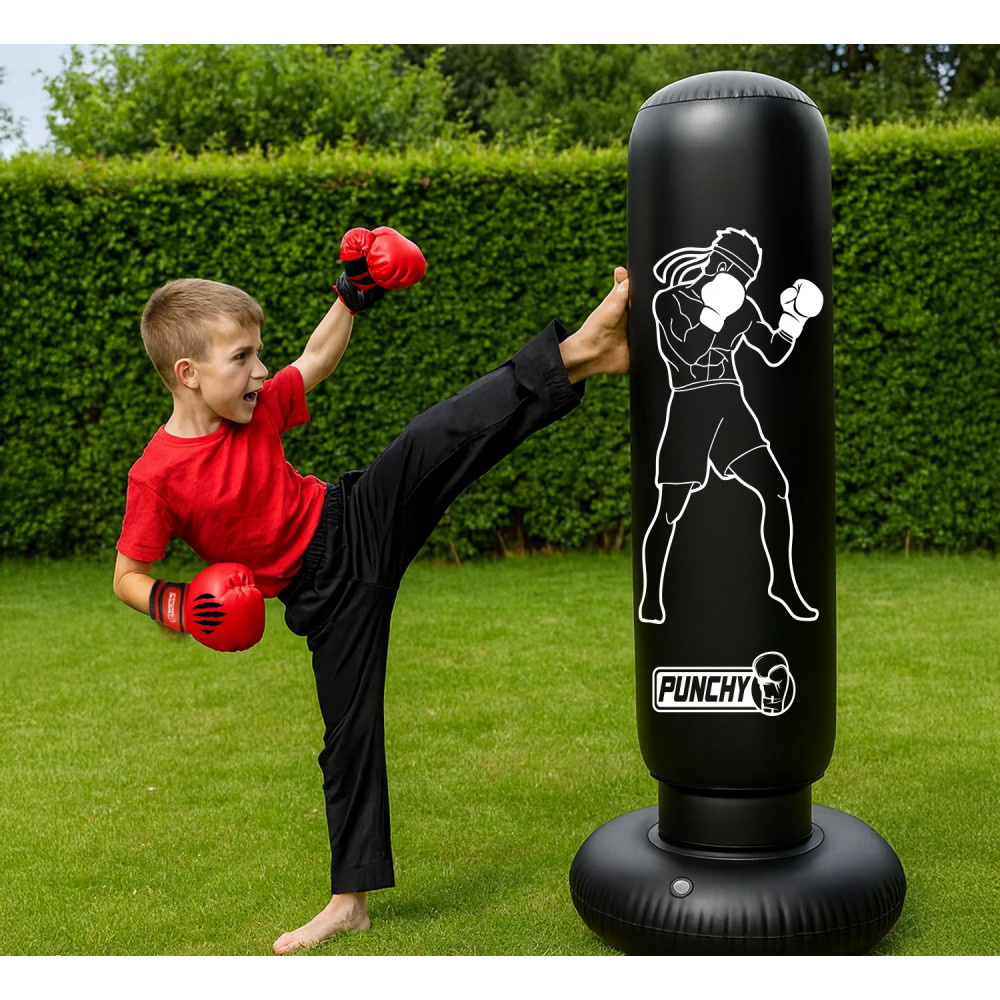 Ilmatäytteinen Nyrkkeilysäkki Lapsille 160 x 55 cm