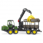 Bruder John Deere 1210E Forwarder with 4 logs and grapple Bruder John Deere 1210E Forwarder with 4 logs and grapple