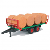 Bruder Bale wagon with 8 round bales Bruder Bale wagon with 8 round bales