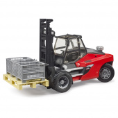 Bruder Linde HT160 Forklift with pallet and 3 pal cages
