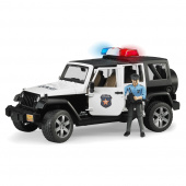 Bruder Jeep Wrangler Unlimited Rubicon Police vehicle with policeman and accessories
