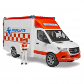 Bruder MB Sprinter Ambulance with driver and L&S