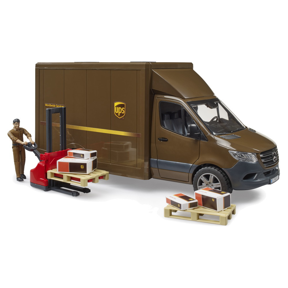 Bruder MB Sprinter UPS with driver and accessories