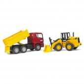 Bruder MAN TGA Truck with Excavator FR 130 Bruder MAN TGA Truck with Excavator FR 130