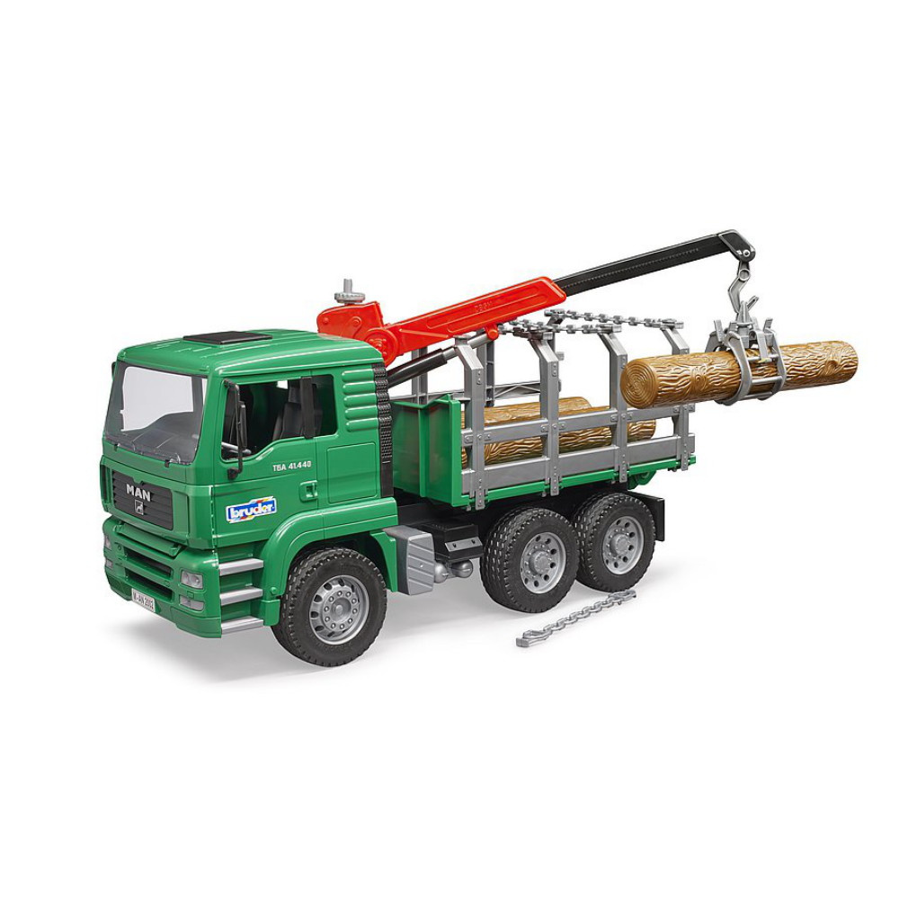 Bruder MAN TGA Timber truck with crane
