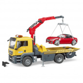 Bruder MAN TGS Tow truck with BRUDER roadster and Light and sound module