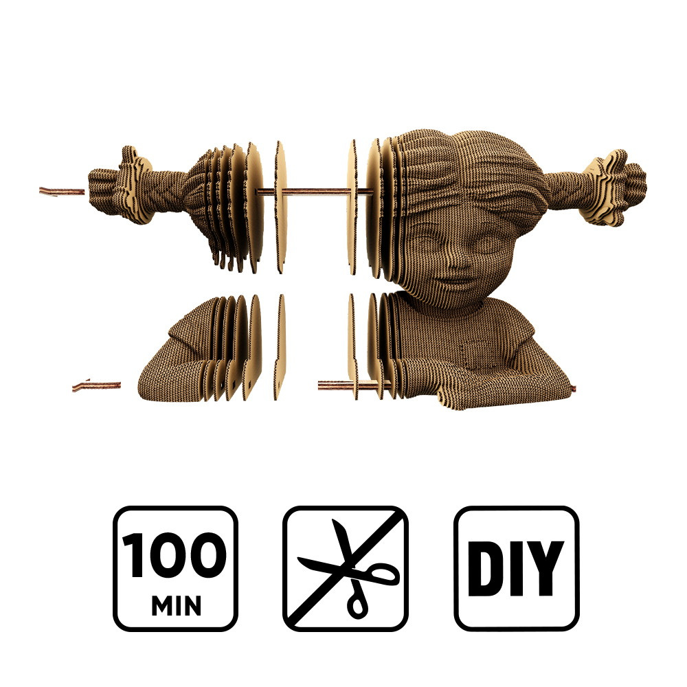 Kartonki 3D-palapeli - Peppi Pitkätossu 232 Kpl