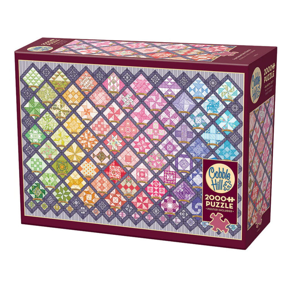 Cobble Hill Pussel - Four Square Quilt Blocks 2000 Palaa