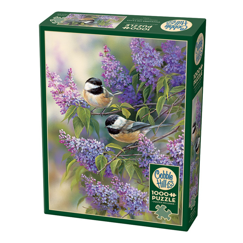 Cobble Hills Chickadees And Lilacs 1000 Palaa