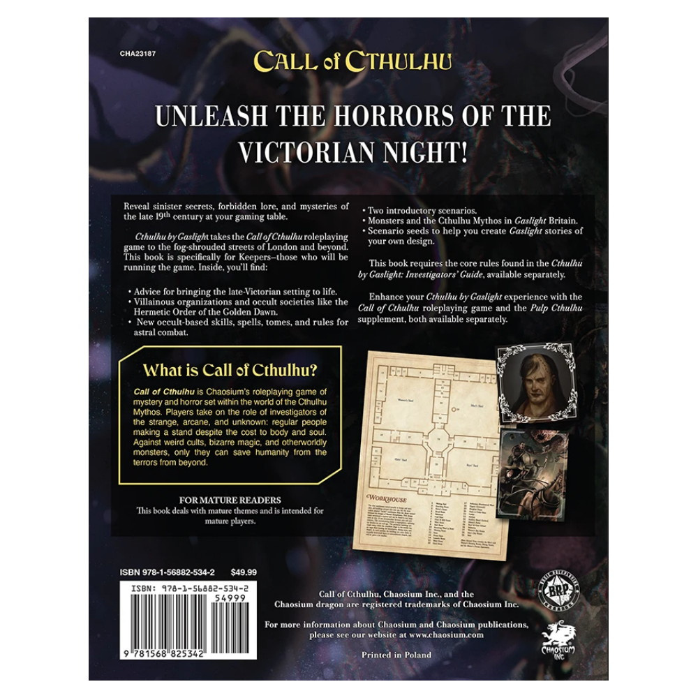 Call Of Cthulhu RPG: Cthulhu by Gaslight - Keepers''Guide