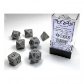Dice Set 7 Opaque Grey/Black Dice Set 7 Opaque Grey/Black