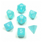 Dice Set 7 Frost Teal/White Dice Set 7 Frost Teal/White