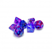 Dice Set 7 Nebula Nocturnal/Blue Luminary Dice Set 7 Nebula Nocturnal/Blue Luminary