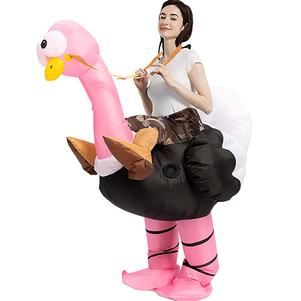 Puhallettava Ostrich Naamiaisasu