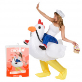 Puhallettava Chicken Naamiaisasu Puhallettava Chicken Naamiaisasu