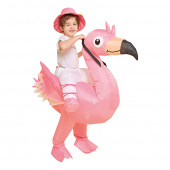 Puhallettava Cute Flamingo Naamiaisasu - Kids