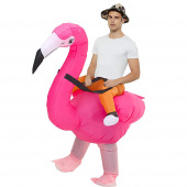 Puhallettava Flamingo Naamiaisasu