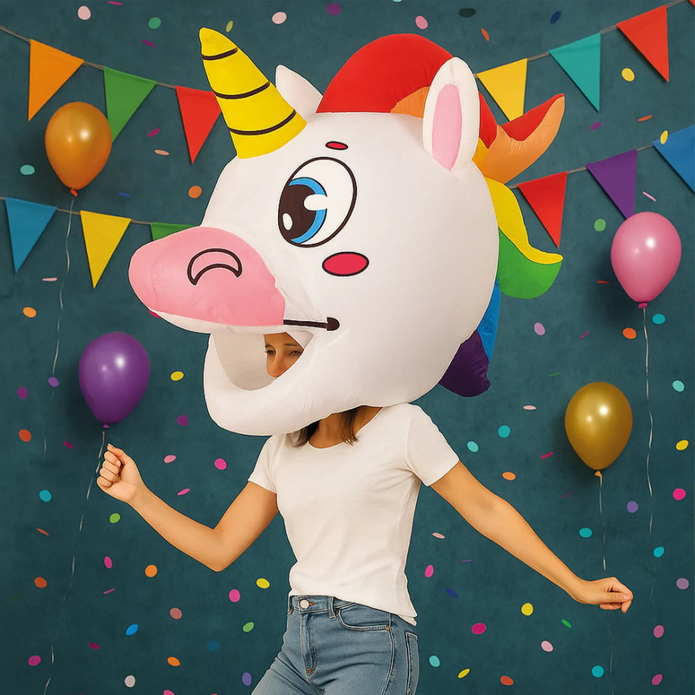 Giant Inflatable Unicorn Head for Adults