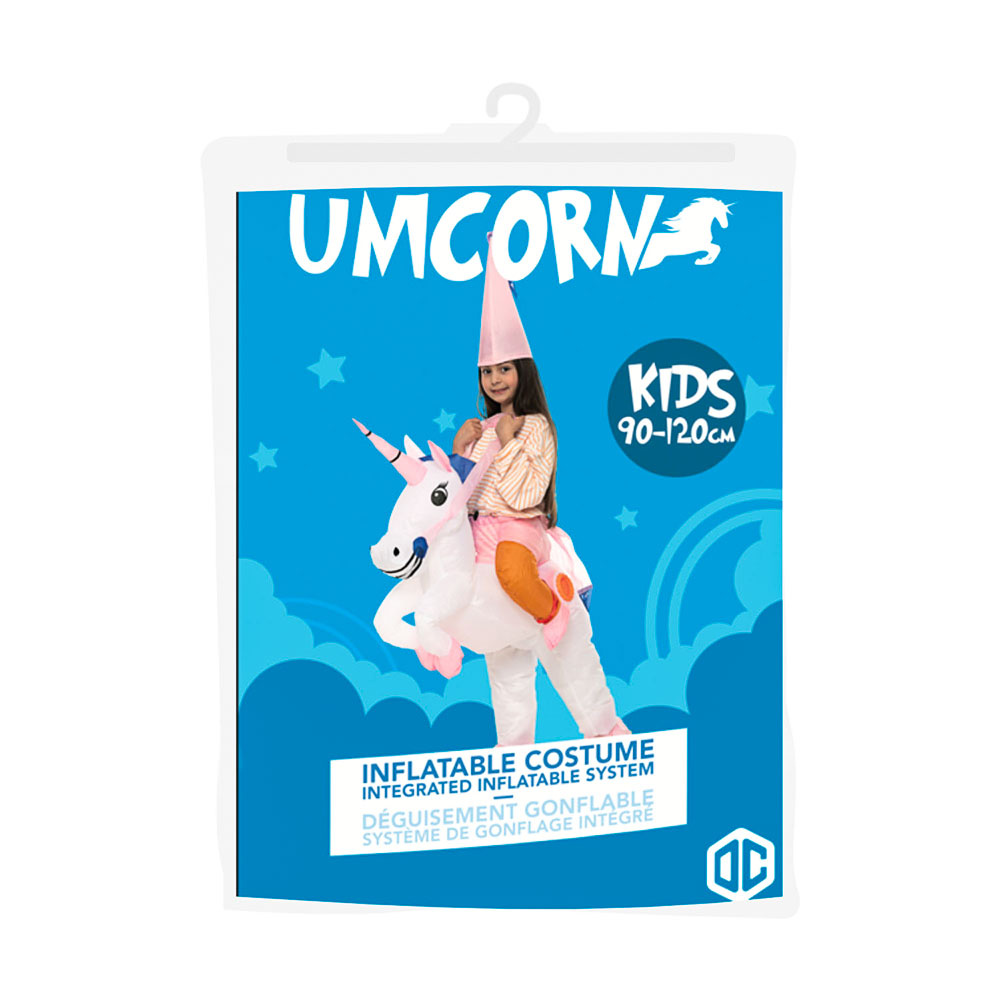 Puhallettava Unicorn Naamiaisasu - Kids