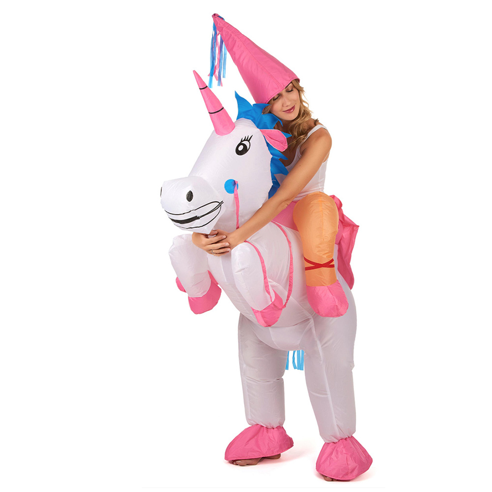 Puhallettava Unicorn Naamiaisasu