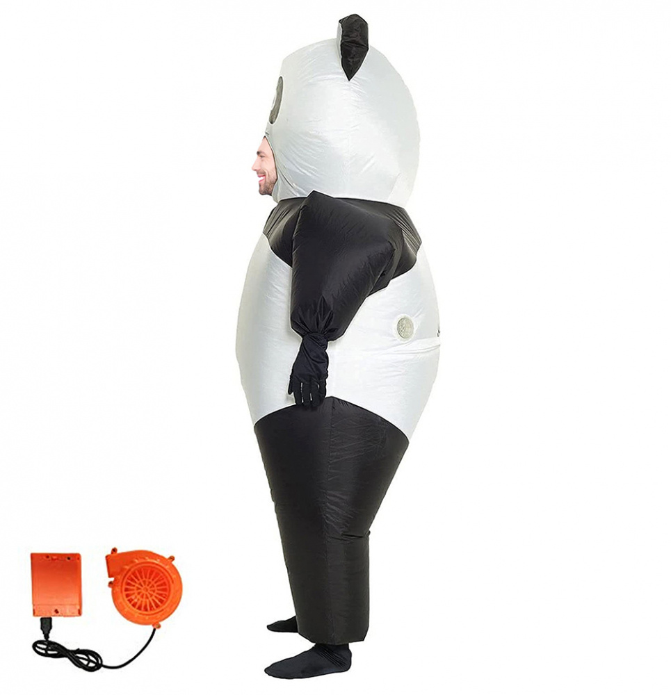 Puhallettava Panda Naamiaisasu