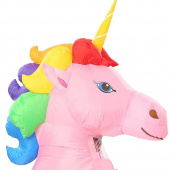 Puhallettava Giant Pink Unicorn Naamiaisasu Puhallettava Giant Pink Unicorn Naamiaisasu